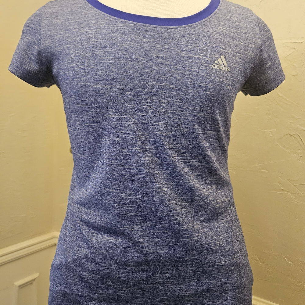 Adidas Women's Heathered Blue Tee